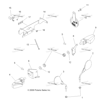 ELECTRICAL, TURN SIGNALS/MIRRORS/HORN