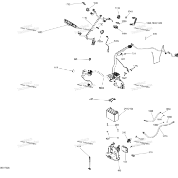 ELECTRICAL SYSTEM - MODEL WITHOUT SUSPENSION