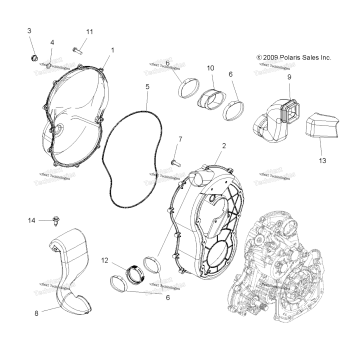 BODY, CLUTCH COVER