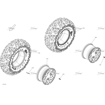 WHEELS AND TIRES - FRONT AND REAR - PACKAGE STD