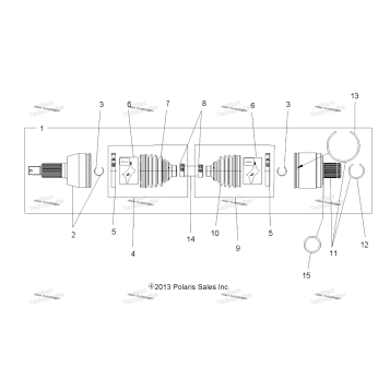 DRIVE TRAIN, DRIVE SHAFT, REAR 24SXE95PP