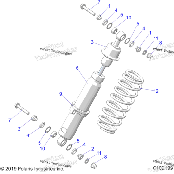 SUSPENSION, SHOCK, FRONT