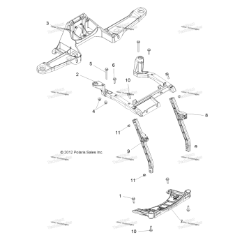 BODY, FRONT RACK SUPPORT