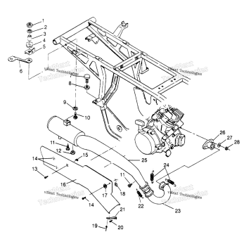 EXHAUST SYSTEM 2X4 400L