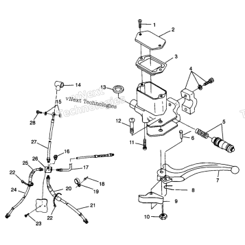 CONTROLS MASTER CYLINDER/BRAKE LINE