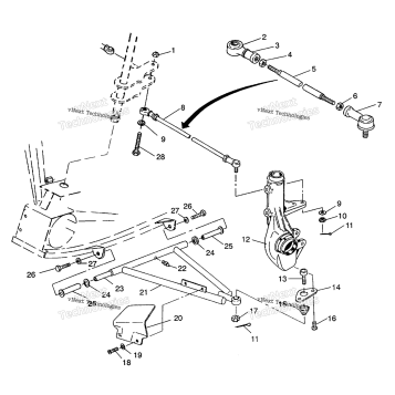 AARM/STRUT MOUNTING 4X4 350L