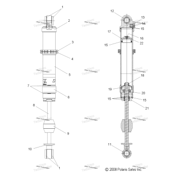 SUSPENSION, FRONT SHOCK