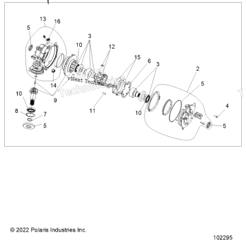 DRIVE TRAIN, FRONT GEARCASE