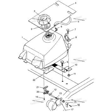 FUEL TANK SPORTSMAN 400L