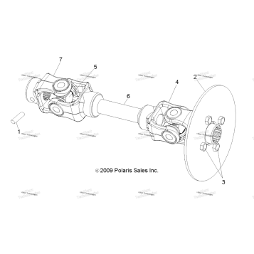 DRIVE TRAIN, REAR PROP SHAFT