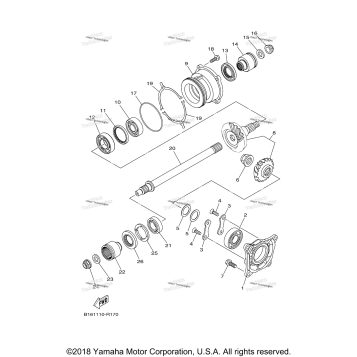 MIDDLE DRIVE GEAR