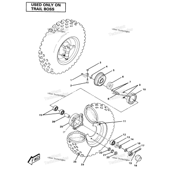 FRONT WHEEL ASSEMBLYTRAIL BOSS