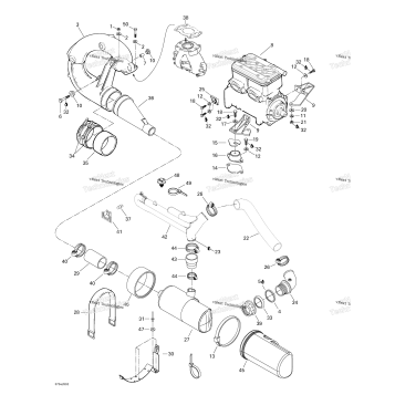 ENGINE SUPPORT AND MUFFLER