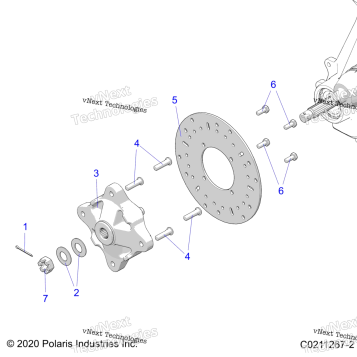 SUSPENSION, FRONT HUB & BRAKE DISC