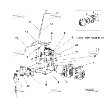 BODY, WINCH A18SXD95B9/SXE95BE