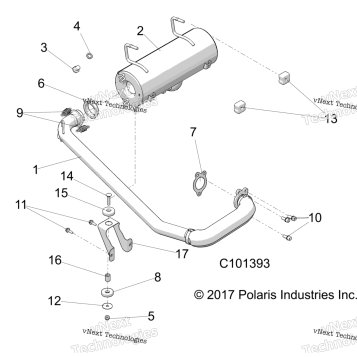 ENGINE, EXHAUST SYSTEM