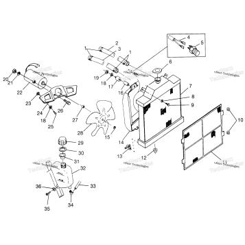 COOLING SYSTEM SPORTSMAN 500 W97CH50A