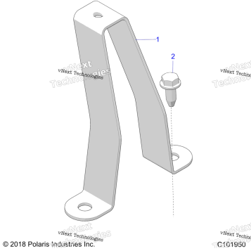 BODY, FUEL TANK BRACKET A19SDE57F1/SDA57F1