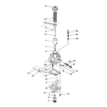 CARBURETOR ASSEMBLY 350 4X4 / W928139