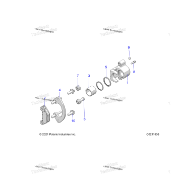 BRAKES, FRONT CALIPER