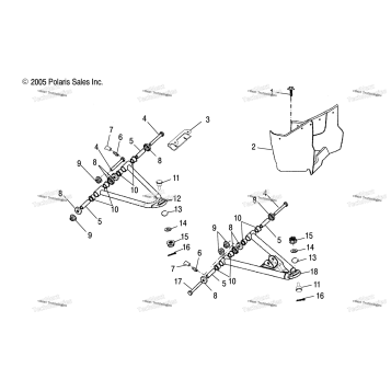 CONTROL ARM & FOOTREST /EB
