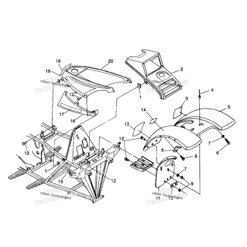 FRONT CAB ASSEMBLY SPORTSMAN 4X4