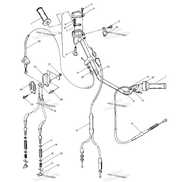 HAND CONTROL CABLE ASSEMBLY