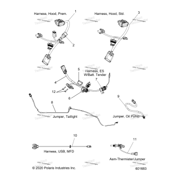 ELECTRICAL, JUMPERS/WIRE HARNESS ALL OPTIONS
