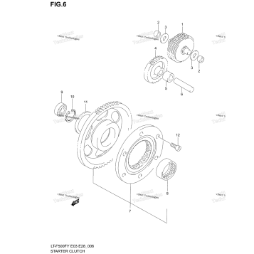 STARTER CLUTCH (MODEL W/X)