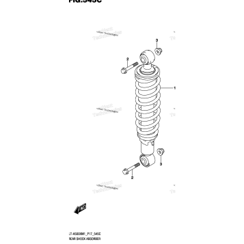 REAR SHOCK ABSORBER (LT-A500XPZM1 P17)