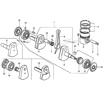 CRANKSHAFT + PISTON