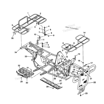 BUMPER/RACK MOUNTING 2X4 350L
