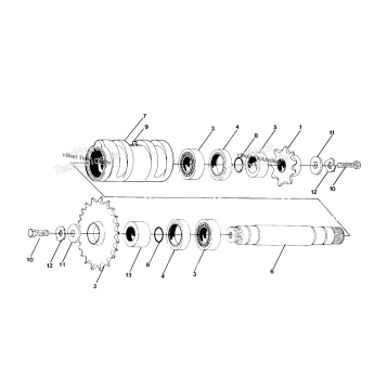 DETAILS CENTER TIGHTENER ASSEMBLY P/N 1380043 250 6X6