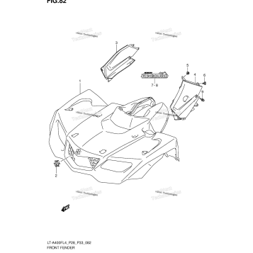 FRONT FENDER (LT-A400FZL4 P28)
