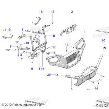 BODY, FRONT BUMPER & MOUNTING