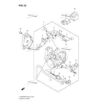THROTTLE BODY (MODEL K6/K7/K8)