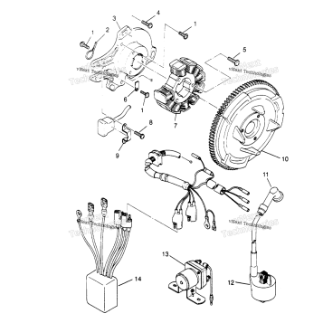 MAGNETO ASSEMBLY 4X4 400L
