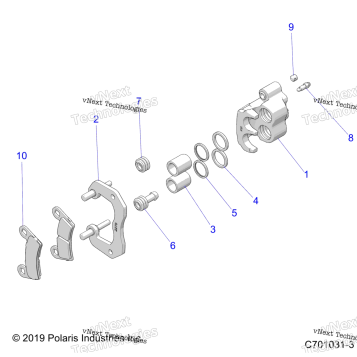 BRAKES, REAR CALIPER