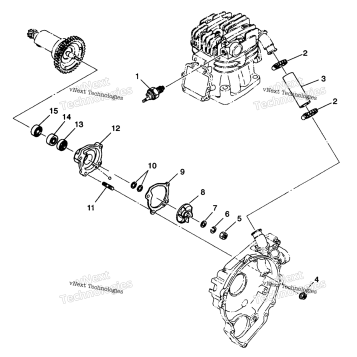 WATER PUMP 4X4 350L