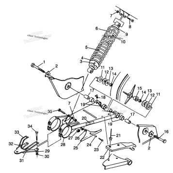 SWING ARM/SHOCK MOUNTING XPLORER 300