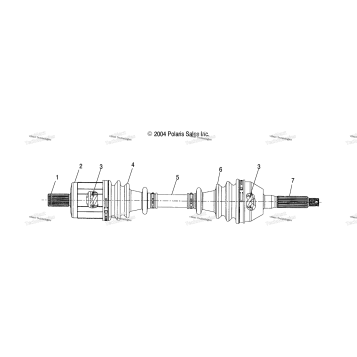 DRIVE SHAFT, FRONT /AB/AC