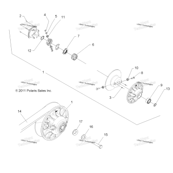 DRIVE TRAIN, SECONDARY CLUTCH