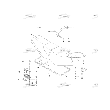 SEAT AND ENGINE COVER