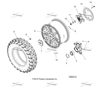 WHEELS, REAR & HUB A16SXS95CK/CG