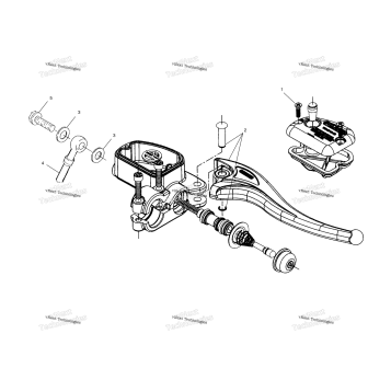 CONTROLS RH MASTER CYLINDER/BRAKE LINE A01CL50AA