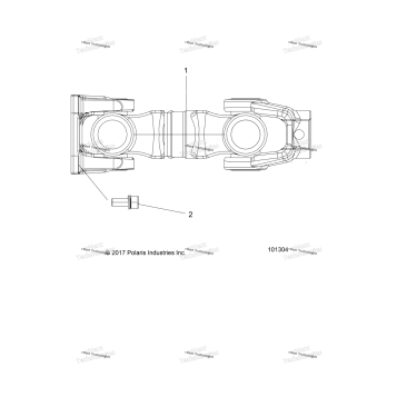 DRIVE TRAIN, PROP SHAFT, REAR