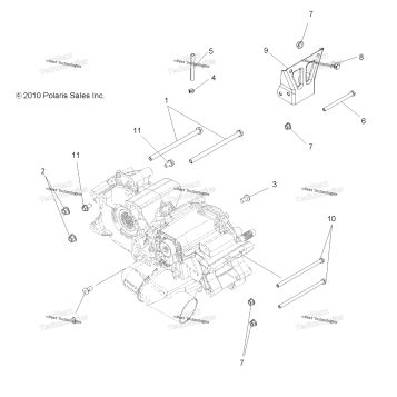 DRIVE TRAIN, MAIN GEARCASE MOUNTING