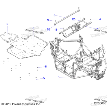 CHASSIS, MAIN FRAME AND SKID PLATES