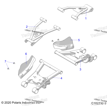 SUSPENSION, REAR CONTROL ARMS