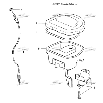 CONTROLS, THROTTLE ASM./CABLE